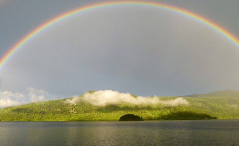 Rainbow Seen In Paradise Falls