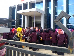 pelepasan mahasiswa Kuliah Kerja Nyata di kecamatan Natar dan Jati Agung pada Kamis (26/2).