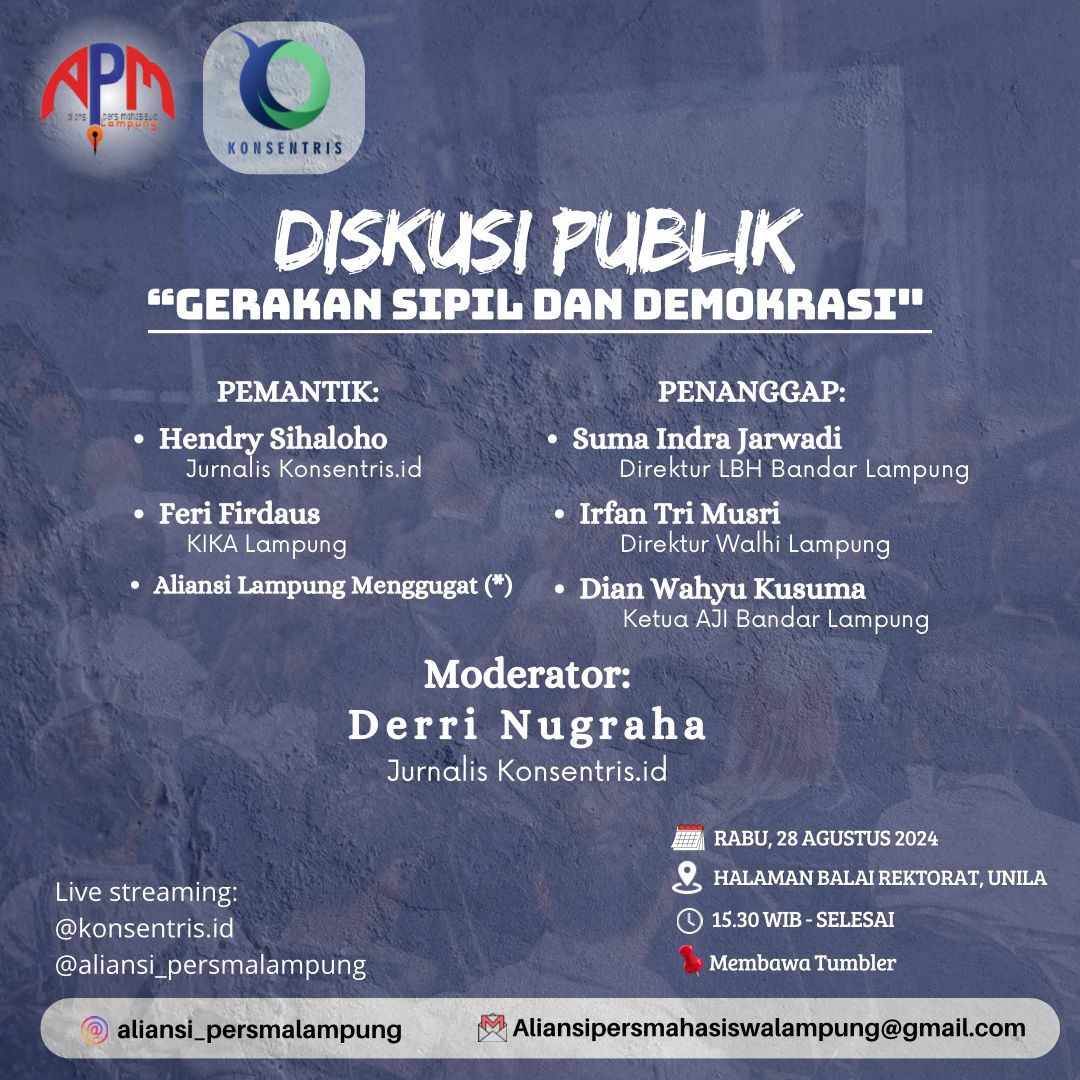 Konsentris-APML Diskusikan “Gerakan Sipil dan Demokrasi”